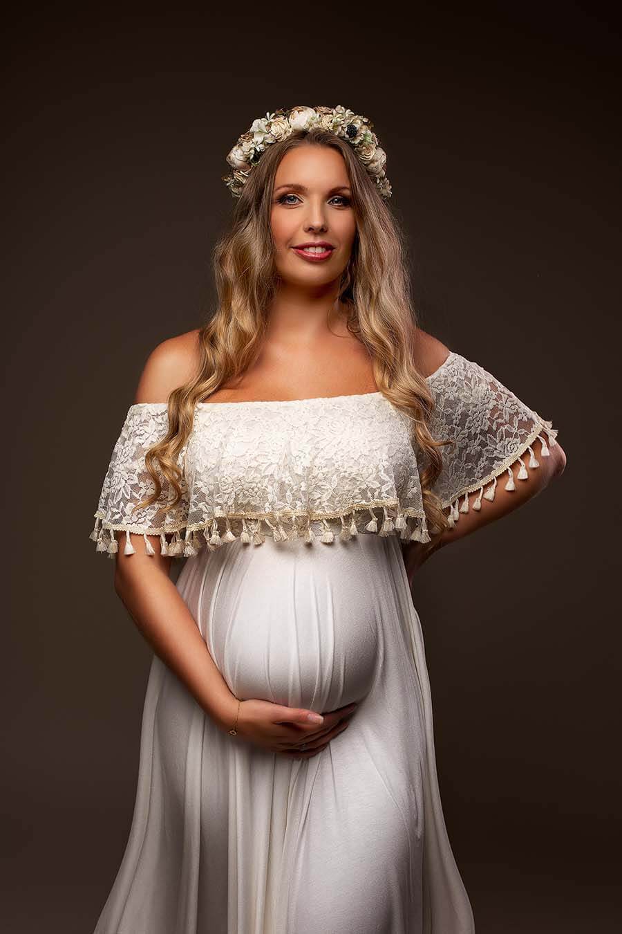 Oluuu. Tassel Schwangerschafts-Fotografie-Kleid – Eleganz und Stil für unvergessliche Erinnerungen