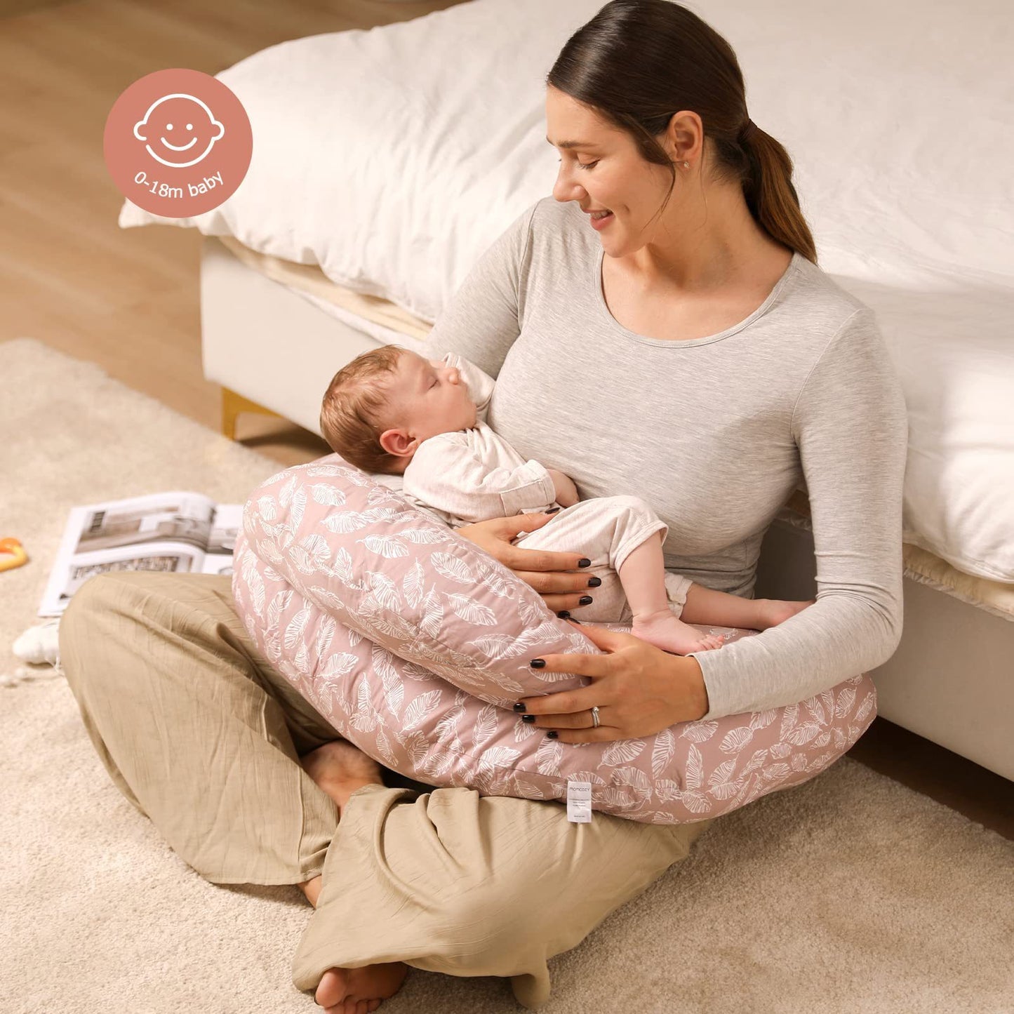 Oluuu. Multifunktionales Stillkissen für Babys – Abnehmbar und Vielseitig