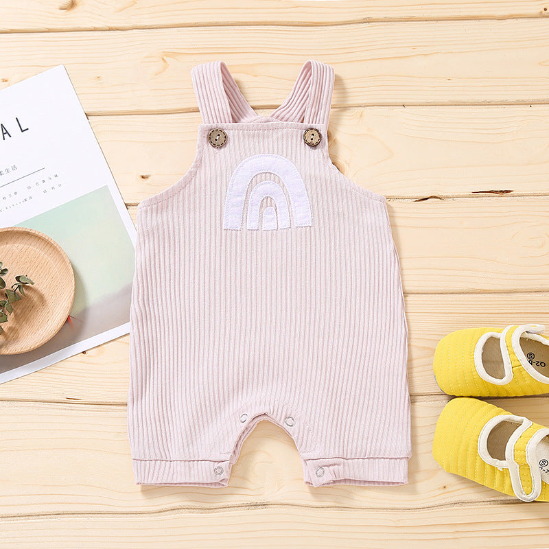 Oluuu. Trendige Regenbogen- Baby Latzhose