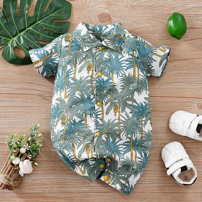 Oluuu. Sommer-Jumpsuit im Gentleman-Stil für Baby Jungen