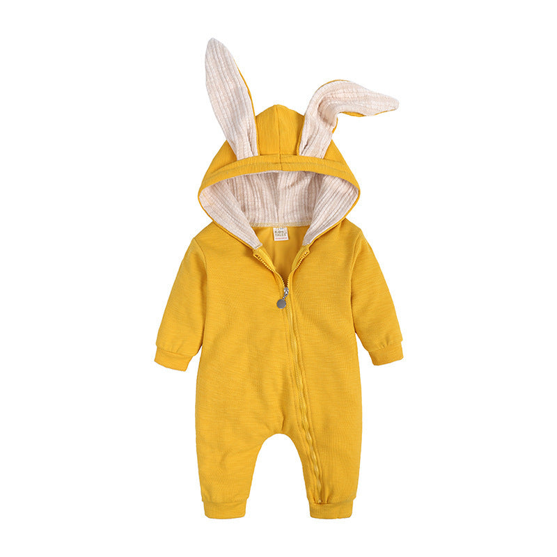 Oluuu. Baby Einteiler mit großen Hasenohren für Jungen und Mädchen