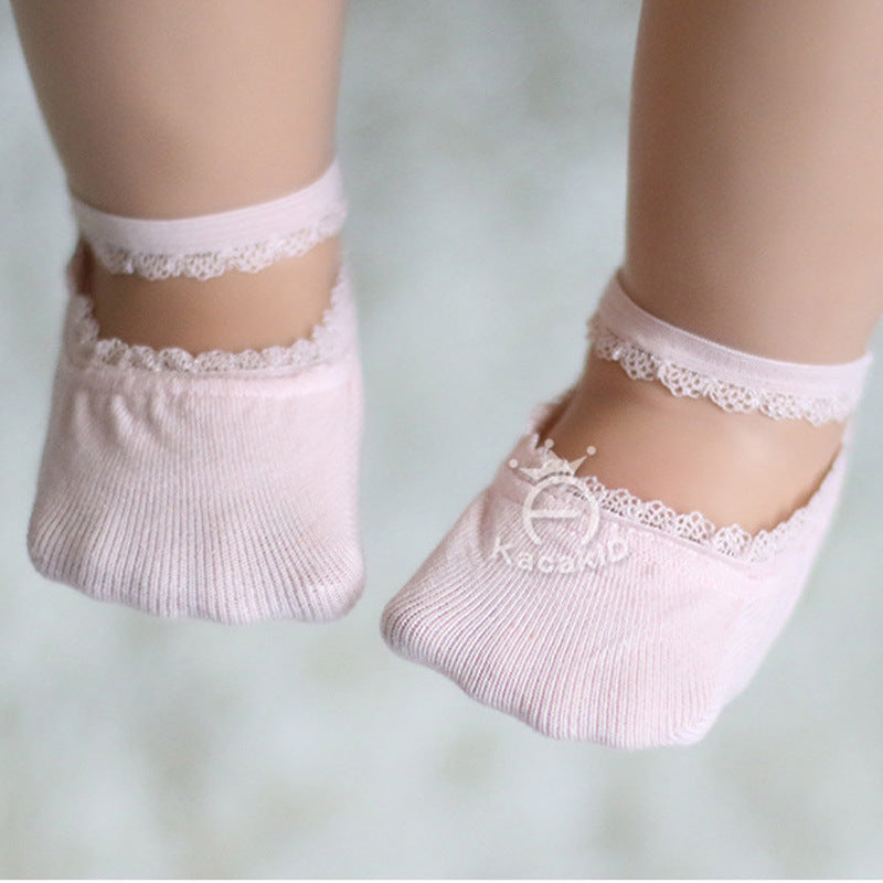Oluuu. Mädchen Schlichte Lace Bootssocken