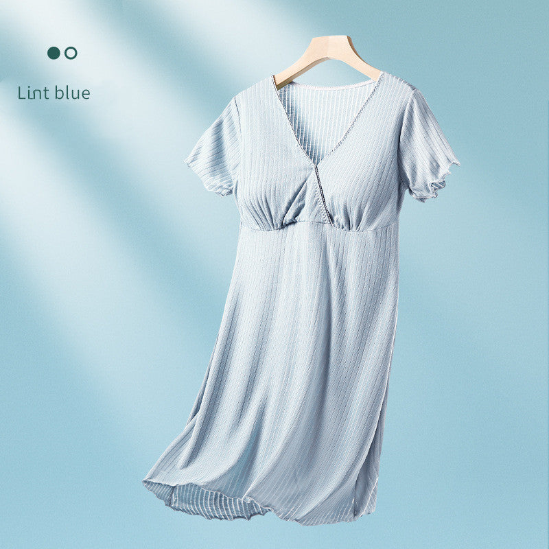 Oluuu. Stillkleid aus dünnem Modal für Schwangere