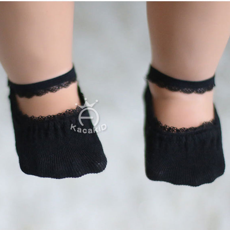 Oluuu. Mädchen Schlichte Lace Bootssocken