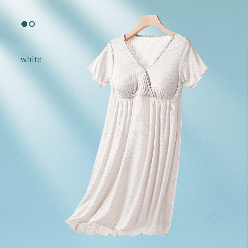 Oluuu. Stillkleid aus dünnem Modal für Schwangere
