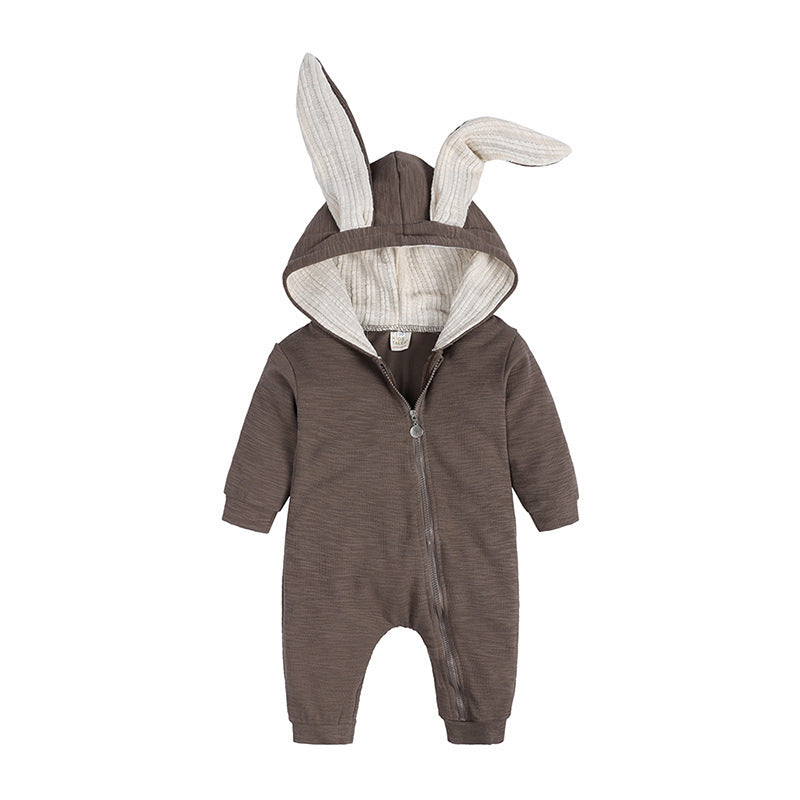 Oluuu. Baby Einteiler mit großen Hasenohren für Jungen und Mädchen