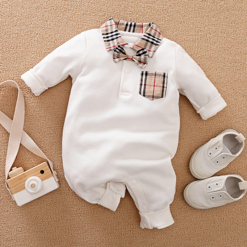 Oluuu. Eleganter Gentleman Baby Strampler – Stilvolles Design für besondere Anlässe