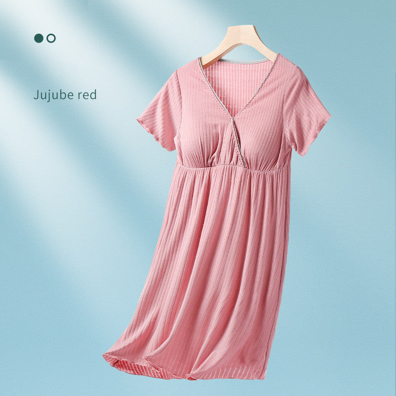 Oluuu. Stillkleid aus dünnem Modal für Schwangere