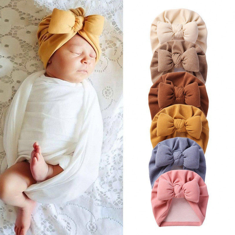 Oluuu. Neuer Stil Kaschmir Baby-Pullover mit Mütze – Baumwollgefüllt mit süßem Schleifen-Design