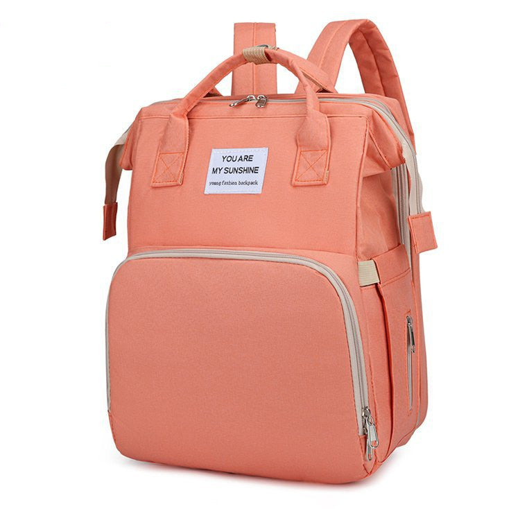 Oluuu. Neue Faltbare Mama-Tasche – Multifunktionale Mutter-Kind-Tasche, Wickelrucksack mit Flaschenhalter und Windelfach