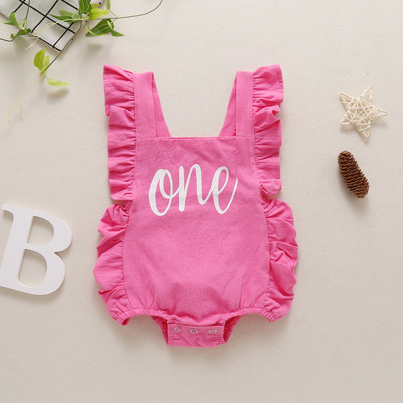 Oluuu. Baby Mehrfarbiger Bauchband Jumpsuit Rompe