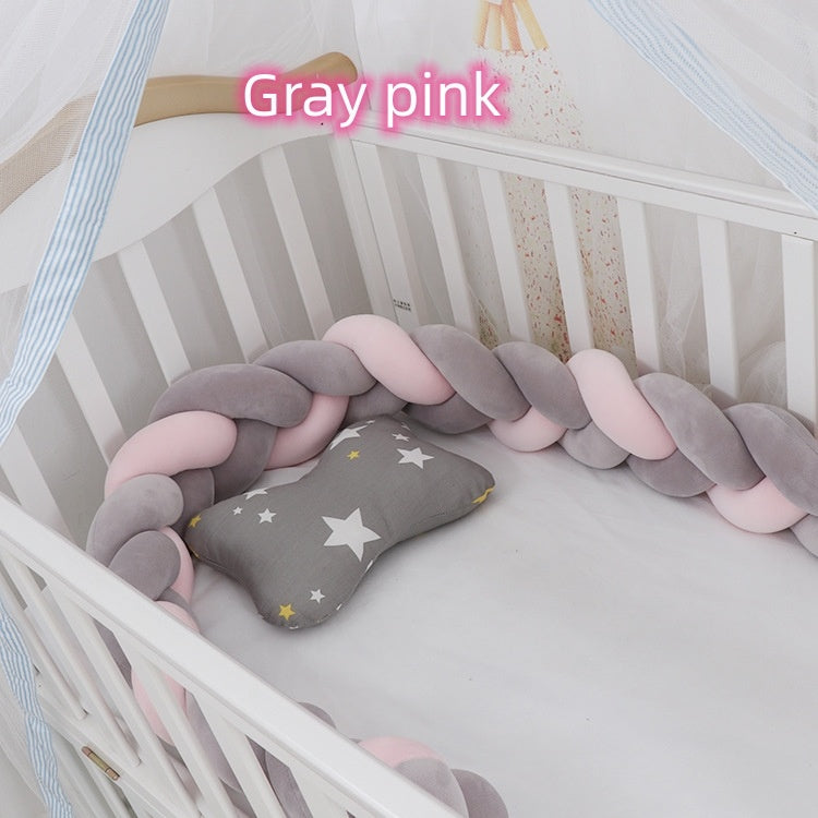 Oluuu. Baby Bumper Knoten Kissen für Kinderbett – Krippenschutz & Deko