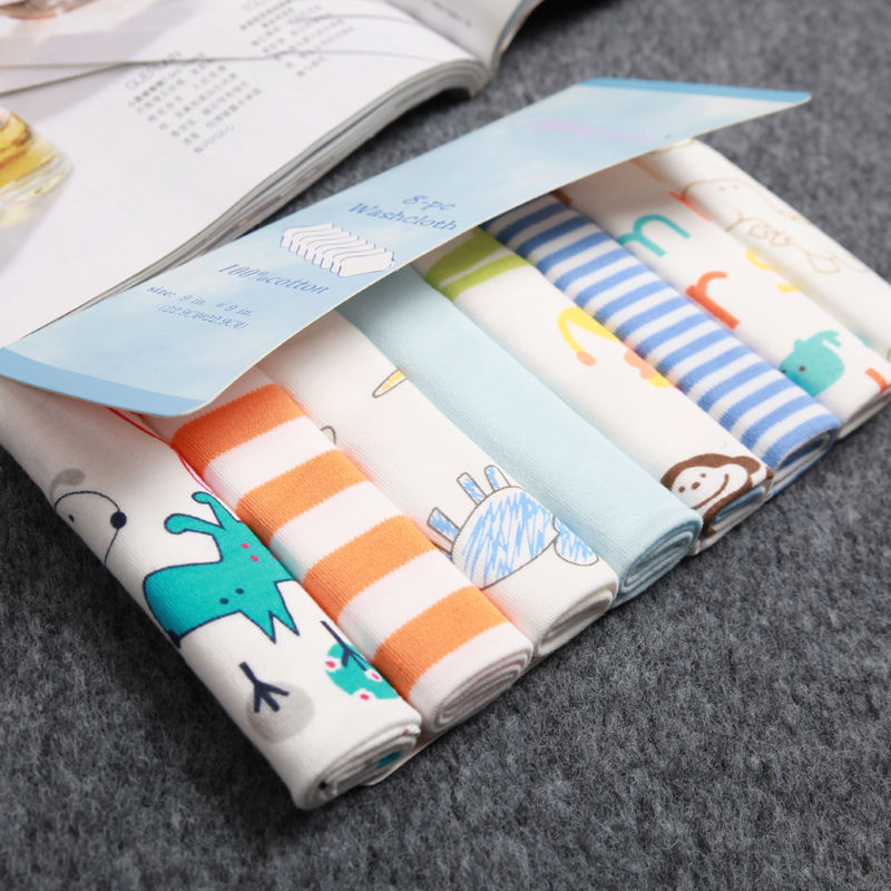 Oluuu. 8er-Pack Baumwoll-Gaze Fütterungshandtücher – Weich & Absorbierend