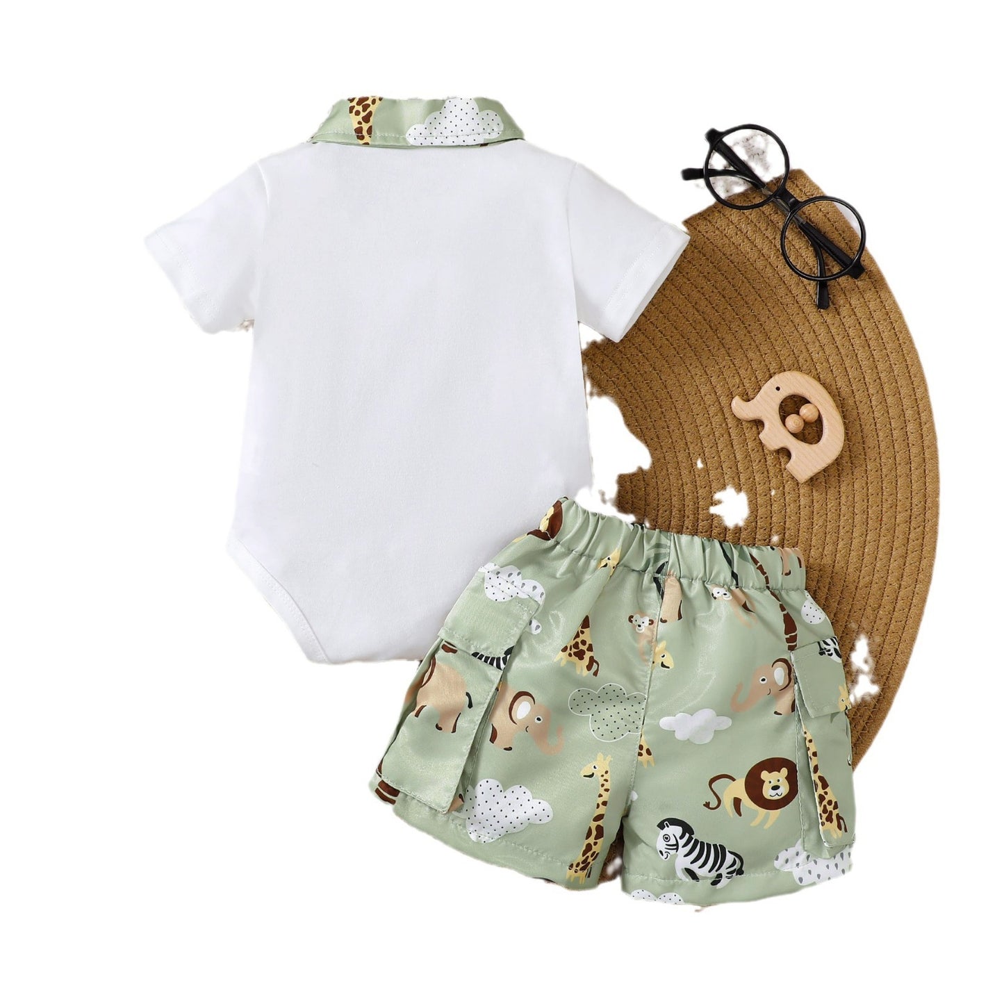 Oluuu. Baby Jungen Sommerbekleidung – Süßes Kurzarm T-Shirt