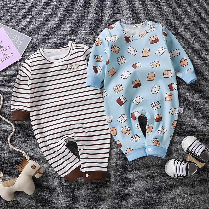 Oluuu. Herbstbekleidung – Baby Romper und Pyjama aus reinem Baumwollstoff