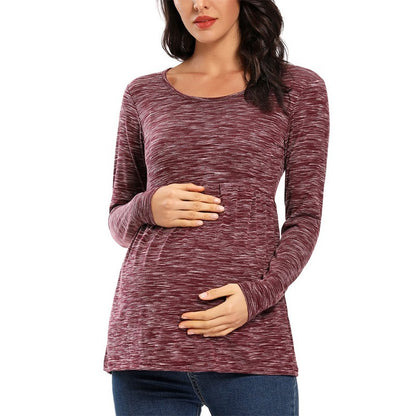 Oluuu. Still-T-Shirt für Schwangere aus Polyester – Bequem und Praktisch für Stillende Mütter
