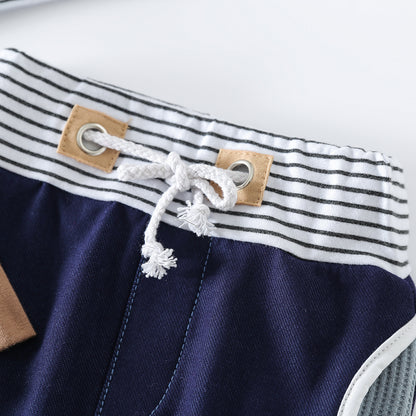 Oluuu. Streifen Pullover und Hose Set – Baumwolle für Jungen