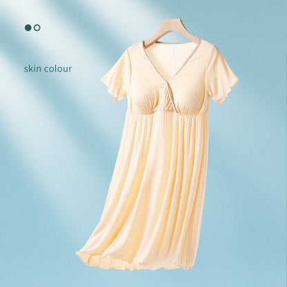 Oluuu. Stillkleid aus dünnem Modal für Schwangere