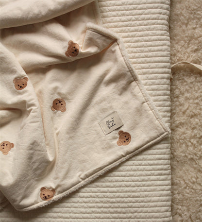 Oluuu. Niedliche Baby Bär Decke – Weich und flauschig, halbvelours