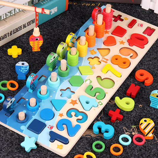 Oluuu. 3D Alphabet- und Zahlenpuzzle für Kinder – Buntes, geometrisches Lernspielzeug
