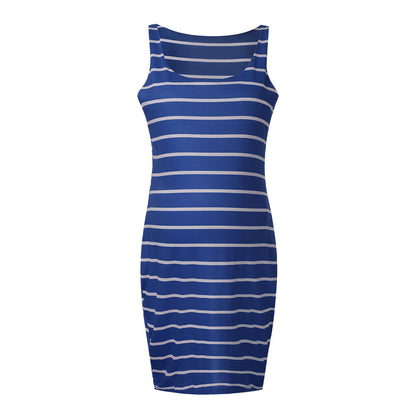 Oluuu. Gestreiftes Umstands-Kleid – Bequemes Maternity Vest Dress für Schwangere