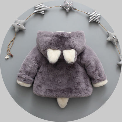 Oluuu. Winter Trend – Mädchen Plüschmantel für Babys