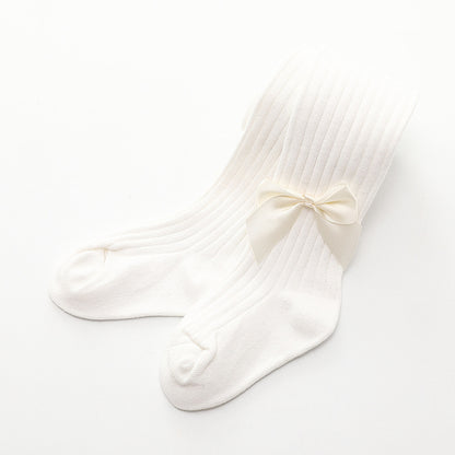 Oluuu. Kinder Socken mit einfarbiger Schleife