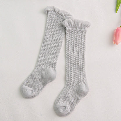 Oluuu. Kinder Baby-Strumpfhose mit Mesh und großem Schleifen-Design – Niedlich und bequem