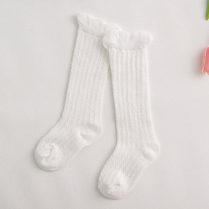 Oluuu. Kinder Baby-Strumpfhose mit Mesh und großem Schleifen-Design – Niedlich und bequem