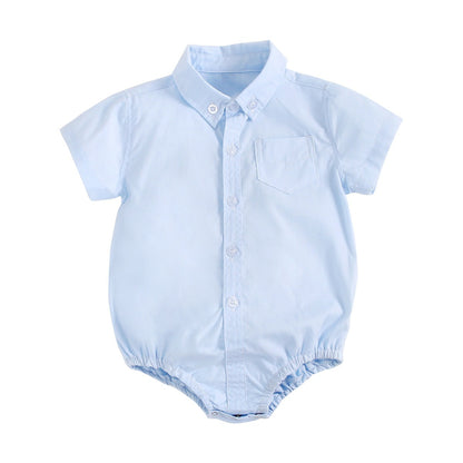 Oluuu. Baby Jungen Shirt: Kurzarm Babyshirt aus Baumwolle für Neugeborene