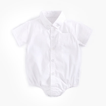 Oluuu. Baby Jungen Shirt: Kurzarm Babyshirt aus Baumwolle für Neugeborene