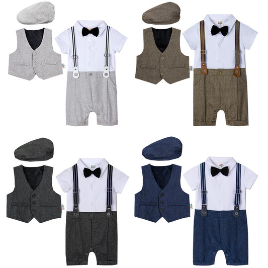 Oluuu. Baby Jungen Einteiler – Gentleman Anzug