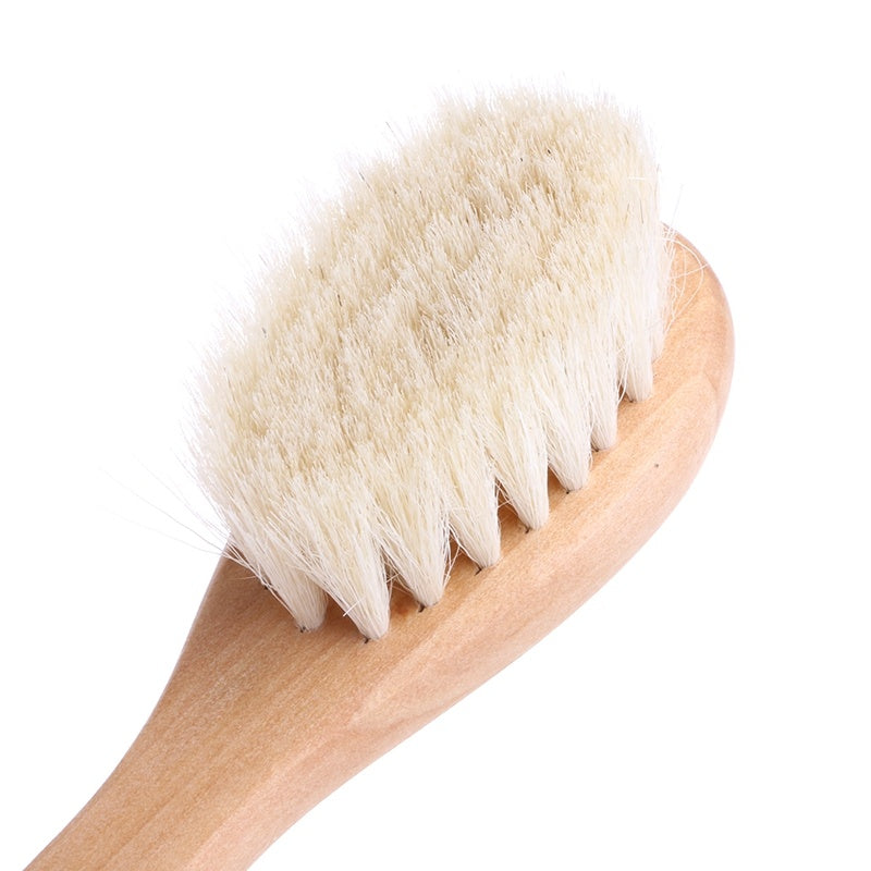 Oluuu. Sanfte Babyhaarbürste – Holzgriff für empfindliche Kopfhaut