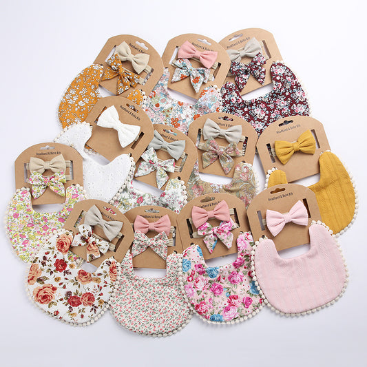 Oluuu. Linen-Baumwoll-Lätzchen – Einfarbiges Druck-Design, doppelseitiges Baby Speichelschutz-Lätzchen