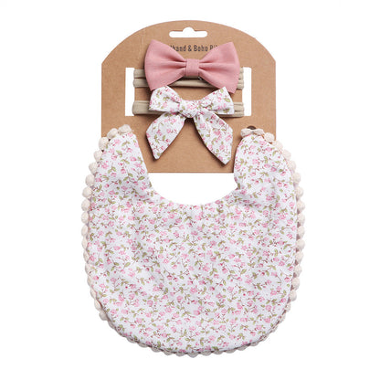 Oluuu. Linen-Baumwoll-Lätzchen – Einfarbiges Druck-Design, doppelseitiges Baby Speichelschutz-Lätzchen