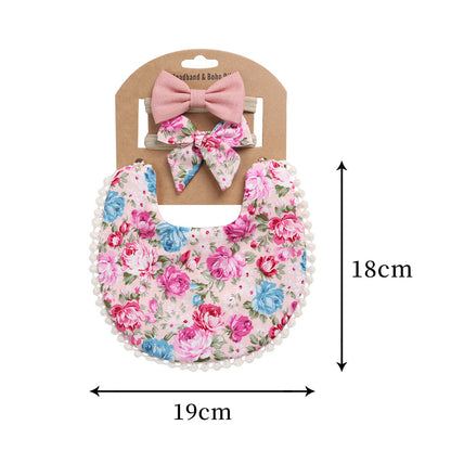 Oluuu. Linen-Baumwoll-Lätzchen – Einfarbiges Druck-Design, doppelseitiges Baby Speichelschutz-Lätzchen