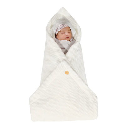Oluuu. Multifunktionaler Babywagen-Schlafsack – Dicke Strickdecke mit Knöpfen für Komfort und Wärme