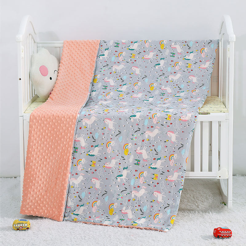 Oluuu. Cartoon Baby Decken – Beruhigungsdecke für Kinder, ideal für Kinderwagen