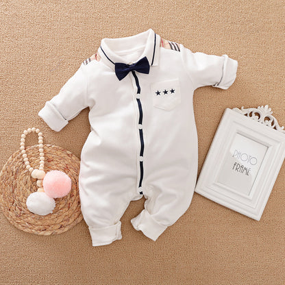 Oluuu. Eleganter Gentleman Baby Strampler – Stilvolles Design für besondere Anlässe