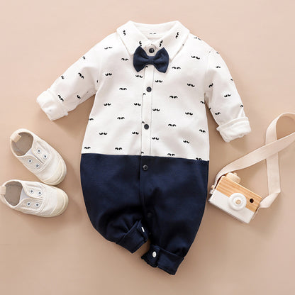 Oluuu. Eleganter Gentleman Baby Strampler – Stilvolles Design für besondere Anlässe