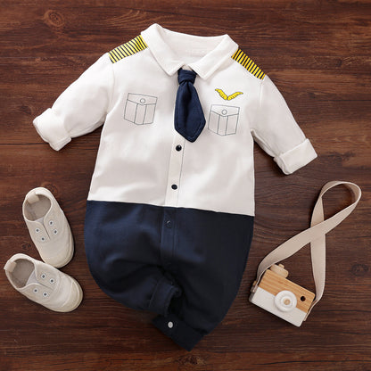 Oluuu. Eleganter Gentleman Baby Strampler – Stilvolles Design für besondere Anlässe