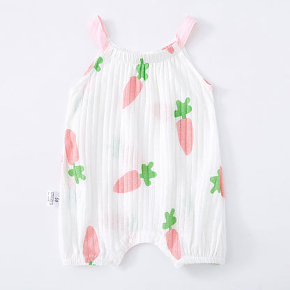 Oluuu. Baby Sling Bag mit Fart-Muster – Ärmelloser Einteiler für Babys