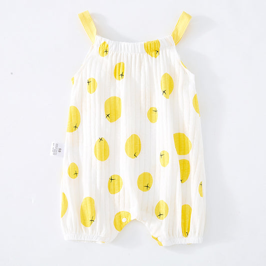 Oluuu. Baby Sling Bag mit Fart-Muster – Ärmelloser Einteiler für Babys