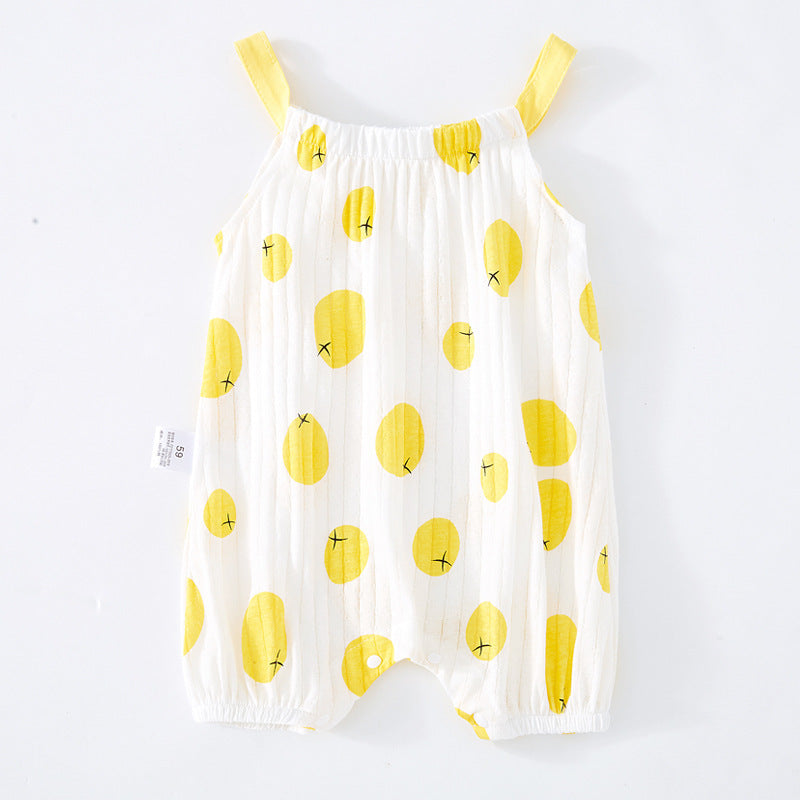 Oluuu. Baby Sling Bag mit Fart-Muster – Ärmelloser Einteiler für Babys