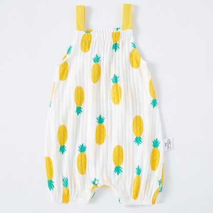 Oluuu. Baby Sling Bag mit Fart-Muster – Ärmelloser Einteiler für Babys