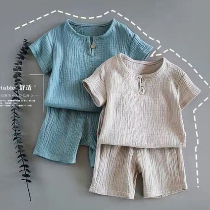 Oluuu. Sommer Set für Babys – Kurzarm-Outfit für Jungen und Mädchen