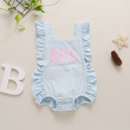 Oluuu. Baby Mehrfarbiger Bauchband Jumpsuit Rompe