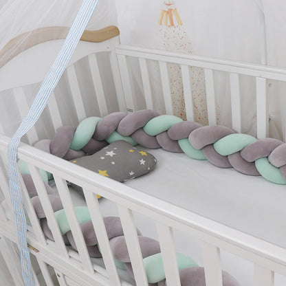Oluuu. Baby Bumper Knoten Kissen für Kinderbett – Krippenschutz & Deko