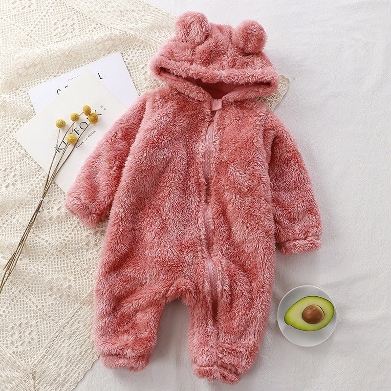 Oluuu. Baby Winter Overall: Kuscheliger Einteiler für Neugeborene, Warm und Weich