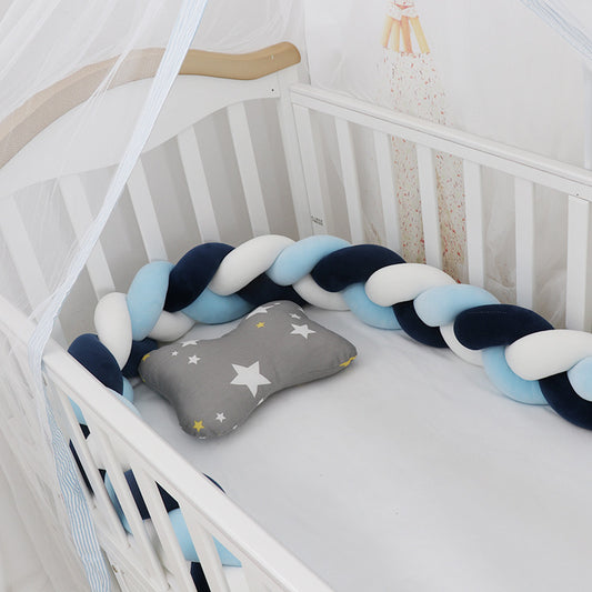 Oluuu. Baby Bumper Knoten Kissen für Kinderbett – Krippenschutz & Deko